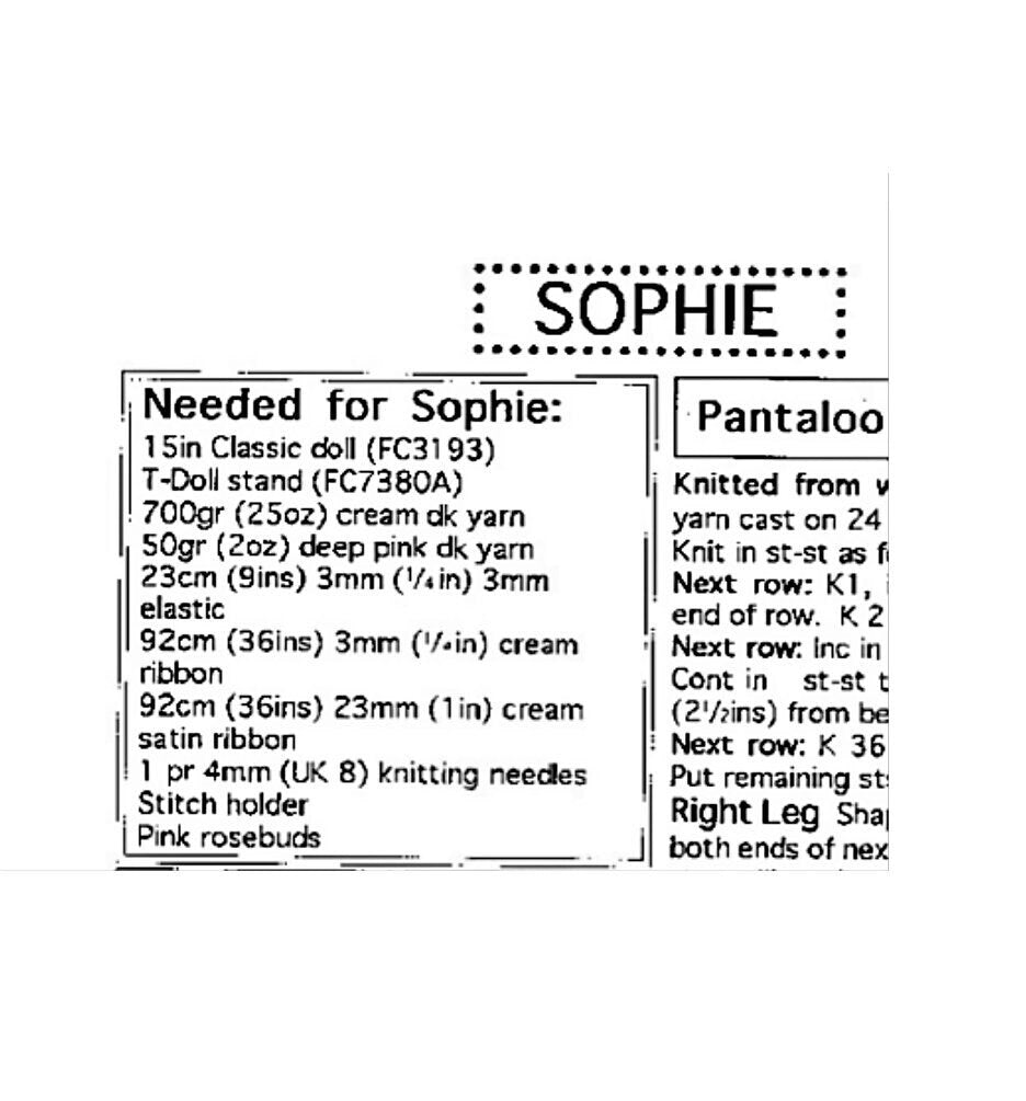 Vintage Knitting Pattern Beautiful Tiered Ruffle Gown Dress for 15 Inch Dolls PDF Instant Digital Download DK 8 Ply