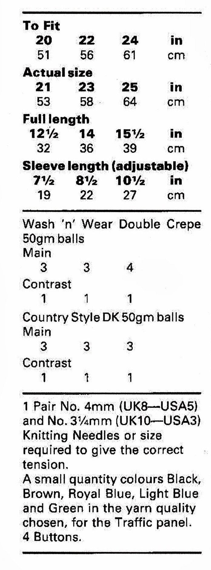 Vintage Knitting Pattern Toddler Boys Knit Vehicles Pullover Sweater Cars Trucks Traffic PDF Instant Digital Download 18m - 4 yrs DK 8 Ply