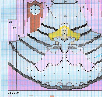 Vintage Knitting Pattern Childs Girls Princess Sweater PDF Instant Digital Download Pullover Jumpers 4-9 yrs DK 8 Ply