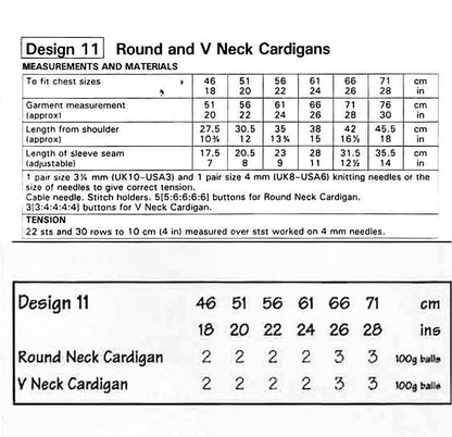 Vintage Knitting Pattern Baby Toddler Big Girl Pretty Paneled Cardigan Sweaters Jumpers PDF Instant Digital Download 9m-9yrs DK