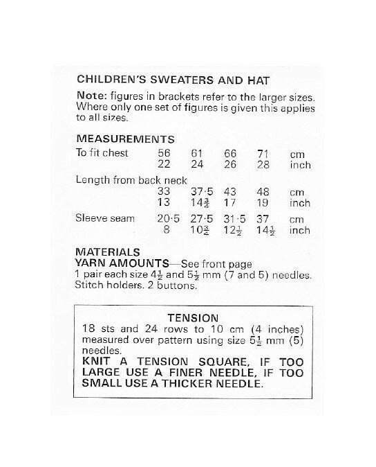 Vintage Knitting Pattern Boys Waffle Knit Sweaters and Hat Sets PDF Instant Digital Download 2-9 Yrs Chunky 12 Ply