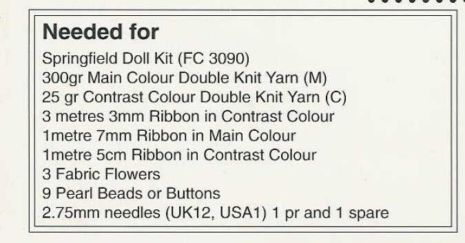 Vintage Knitting Pattern for 18 Inch Dolls Pretty Frilly Tiered Dress Hat Outfit PDF Instant Digital Download Old Fashioned Dolly DK 8 Ply