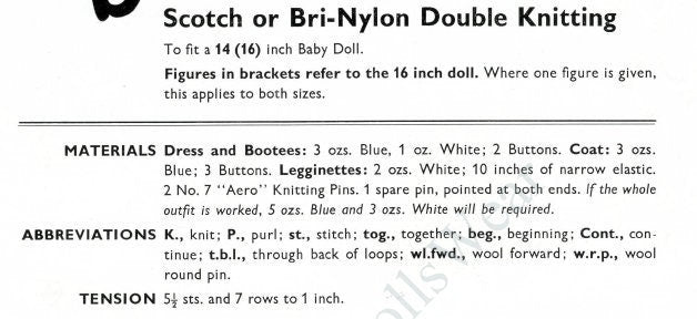 Vintage Knitting Pattern Knit Boy Girl Doll Clothes Outfits For 14 16 Inch Dolls Play Dress Play Suit PDF Instant Digital Download 4 Ply