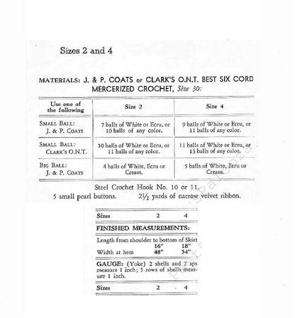 Vintage Crochet Pattern Toddler Girls Pineapple Lace Ribbon Dress PDF Instant Digital Download Flower Girl Easter Frock 2-4 Years