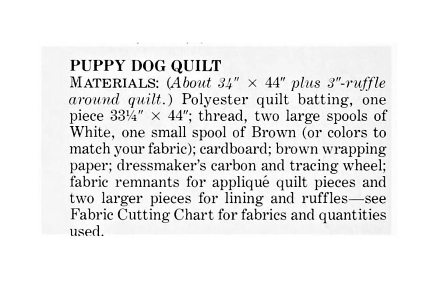 Vintage Sewing Pattern Gingham Puppy Dog Patch Quilt Baby Crib Toddler Blanket PDF Instant Digital Download Applique Patchwork Blocks 33x44