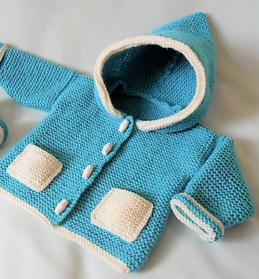 Vintage Knitting Pattern Knit Baby Boy Garter Stitch Classics 5 Pc Set PDF Instant Digital Download Quick Easy Simple 0-2 yrs DK 8 Ply