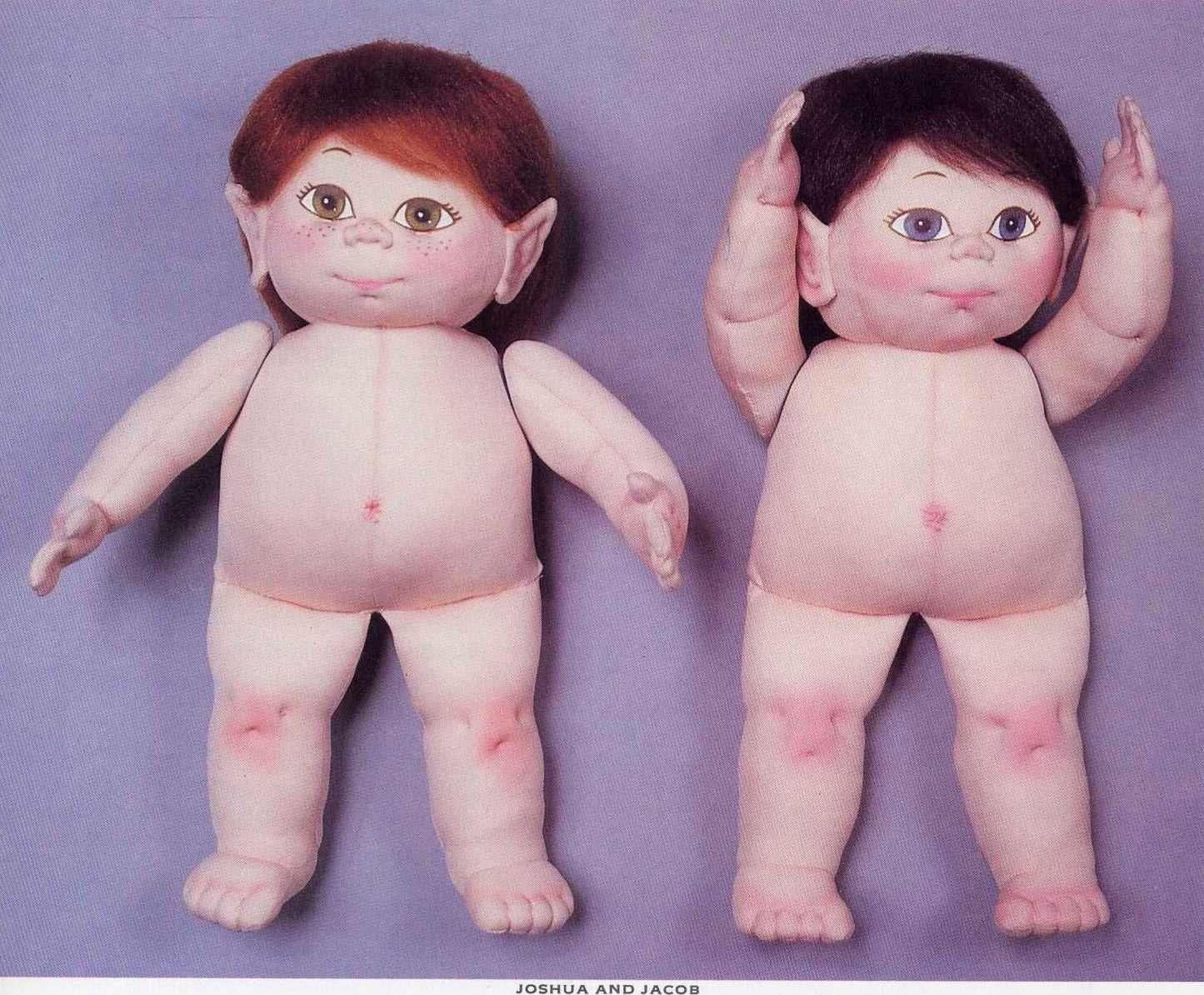 Vintage Sewing Pattern 18" Elf Gnome Pixie Boy Soft Sculpture Dolls & Outfits PDF Instant Digital Download Soft Toys Full Size Patterns