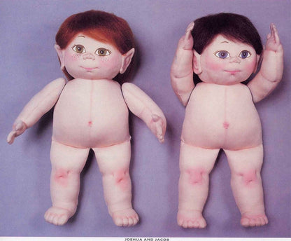 Vintage Sewing Pattern 18" Elf Gnome Pixie Boy Soft Sculpture Dolls & Outfits PDF Instant Digital Download Soft Toys Full Size Patterns