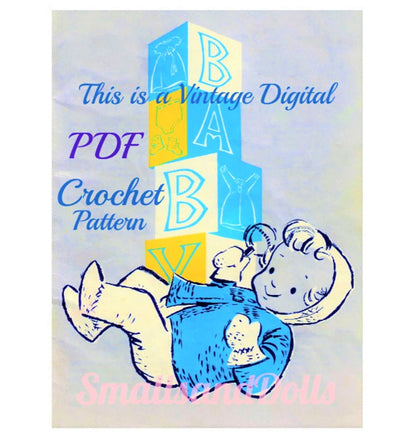 Vintage Crochet Pattern Southern Belle Feminine Outfit for 15 Inch Fashion Dolls Constance Dress Hat PDF Instant Digital Download 10 Ply