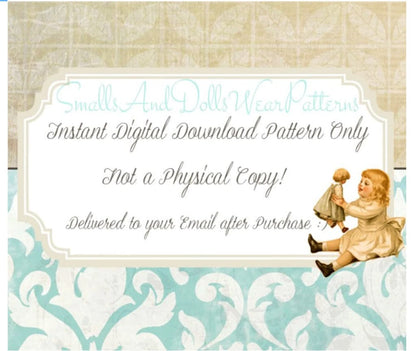 Vintage Crochet Pattern Southern Belle Feminine Outfit for 15 Inch Fashion Dolls Constance Dress Hat PDF Instant Digital Download 10 Ply