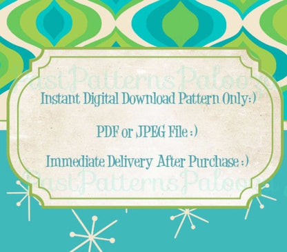 Vintage Crochet Pattern Ripple Afghan Pattern PDF Instant Digital Download Chevron Zig Zag Lace Blanket 63x72 5 Ply