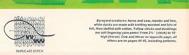 Vintage Knitting Pattern Farm Barnyard Animal Soft Toy Dolls PDF Instant Digital Download Barnyard Amigurumi Cow Horse Rooster Duck Chicken