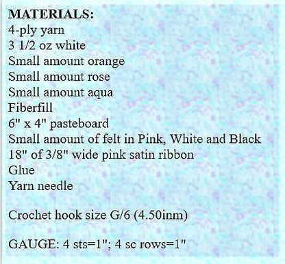 Vintage Crochet Pattern Mother Goose with Bonnet Soft Toy Doll PDF Instant Digital Download Plush Easter Goose Bird Amigurumi 4 Ply