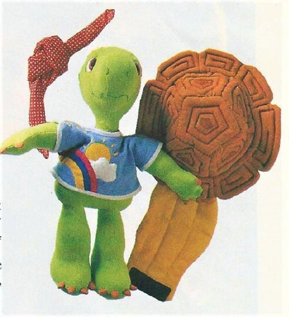 Vintage Sewing Pattern 13" Franklin the Turtle Doll PDF Instant Digital Download Plush Fabric Soft Toy