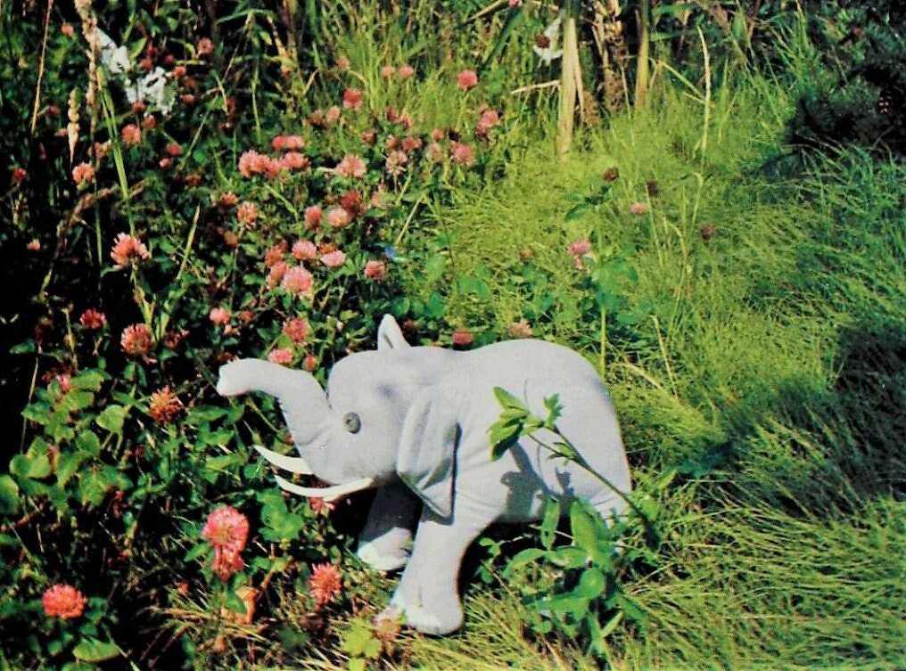 Vintage Sewing Pattern 20" Elephant Doll Fabric Soft Sculpture Plush Toy PDF Instant Digital Download Realistic Jungle Zoo Safari Animal