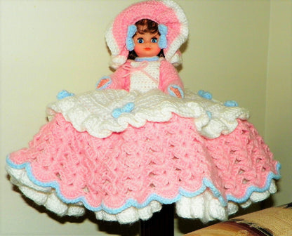 Vintage Crochet Pattern 13" Emma Bed Doll Dress Outfit for 13 and 14 Inch Dolls PDF Instant Digital Download Sweet Dreams Dumplin Designs