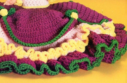 Vintage Crochet Pattern Pretty Rachel Bed Doll Dress Outfit for 13" Dolls PDF Instant Digital Download Sweet Dreams Dumplin Designs