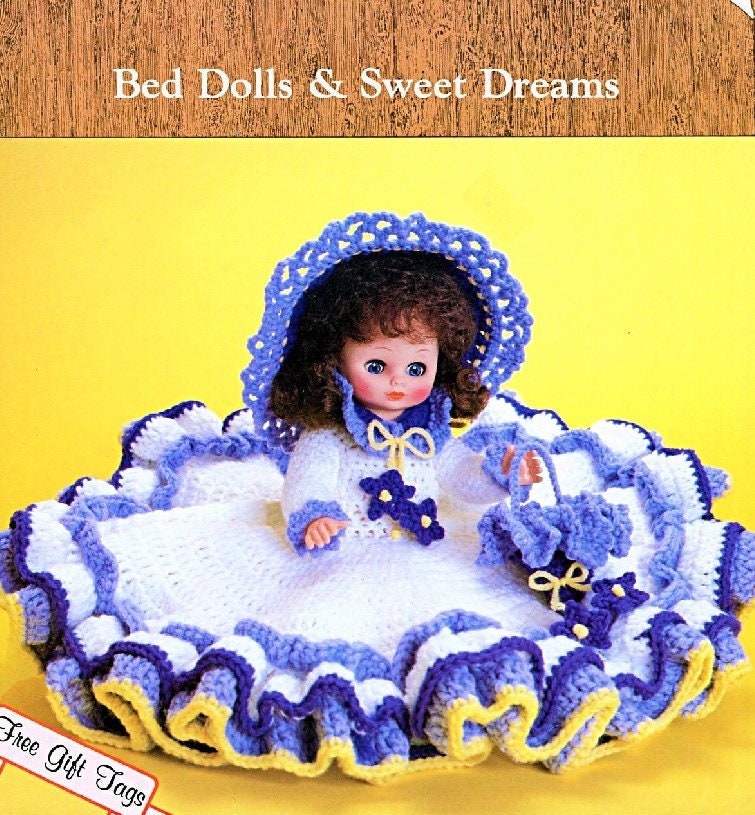 Vintage Crochet Pattern Nora Bed Doll Dress Outfit for 13" 14" Dolls PDF Instant Digital Download Sweet Dreams Dumplin Designs