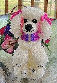 Vintage Knitting Pattern 10" Knit Poodle Toy Dog PDF Instant Digital Download Retro 1950s Stuffed Plush Girl Puppy Amigurumi 3 Ply