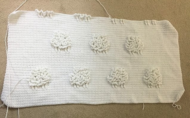 Vintage Crochet Pattern Baa Baa Lamb Blanket Afghan PDF Instant Digital Download Baby Afghan Loopy Lambs Sheep 38x44