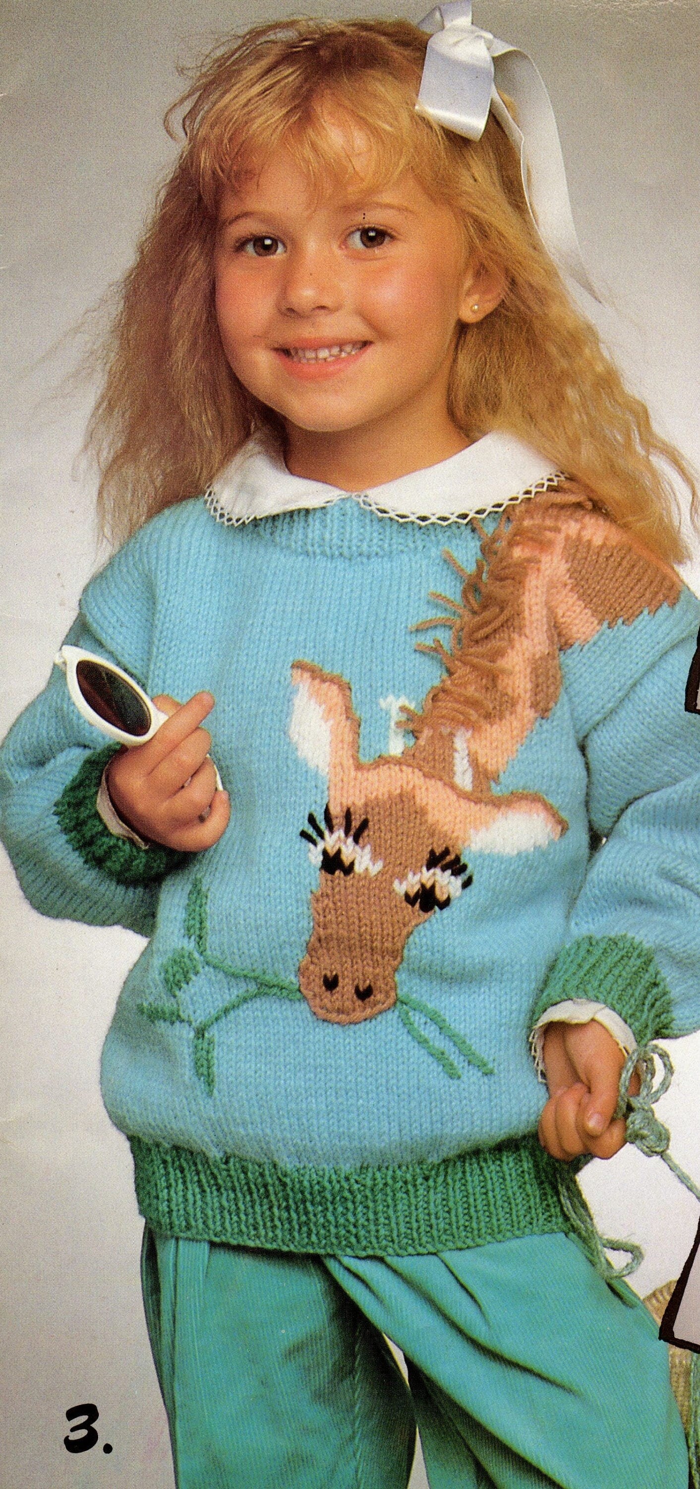 Vintage Kids Knit Safari Animal Sweaters Knitting Patterns Book PDF Instant Digital Download Zoo Pullovers Zebra Lion Giraffe Monkey 10 Ply