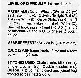 Vintage Crochet Pattern One Horse Open Sleigh Christmas Afghan Snowy Night Currier and Ives Style PDF Instant Digital Download 64x38 4 Ply