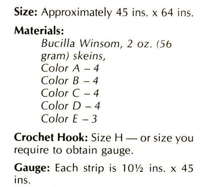 Vintage Crochet Navajo Afghan Pattern PDF Instant Digital Download Southwestern Aztec Mosaic Diamonds Design 45x64 10 Ply