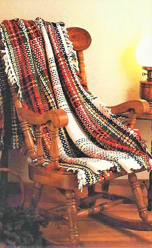 Vintage Crochet Pattern Tartan Plaid Blanket Afghan PDF Instant Digital Download Fringe Throw Lapghan 48x78 10 Ply