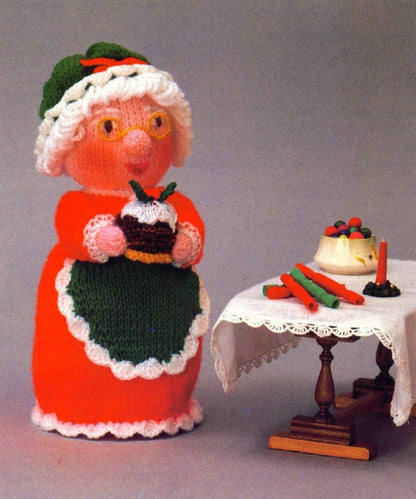 Vintage Knitting Pattern 12" Santa Claus and Mrs. Claus Soft Toy Dolls PDF Instant Digital Download Christmas Amigurumi DK 8 Ply