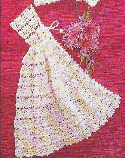 PDF Vintage Crochet Pattern Baby Girl Lacy Angel Top Pants Carrying Cape 3 Piece Outfit Instant Digital Download 6-12m 20"