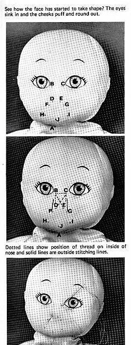 Vintage Sewing Pattern 18" Soft Sculpture Dolls Girl Dollys & Dresses PDF Instant Digital Download Plush Fabric Soft Toys Full Size Patterns