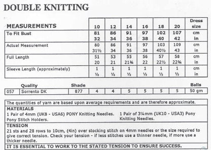 Vintage Knitting Pattern Womens Knit Top Short Sleeve Sweater Simple Scoop Neck Summer Pullover Top PDF Instant Digital Download DK 8 Ply