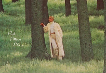 Vintage Knitting Pattern Womens Long Loopy Maxi Coat PDF Instant Digital Download Retro Loop Stitch Boucle Yarn 12 Ply