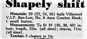 Vintage Crochet Pattern Womens Simple Classic Shapely Shift Dress PDF Instant Digital Download DK 8 Ply