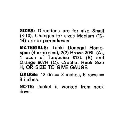 Vintage Crochet Pattern Womens Lacy Victorian Smock Jacket Tunic Top PDF Instant Digital Download Retro 70s Combing Jacket 10 Ply