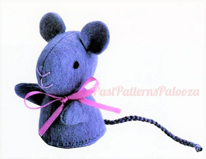 Vintage Sewing Pattern Felt Mouse Family and Swiss Cheese Chalet House Holder PDF Instant Digital Download Mini Sewn Soft Toys