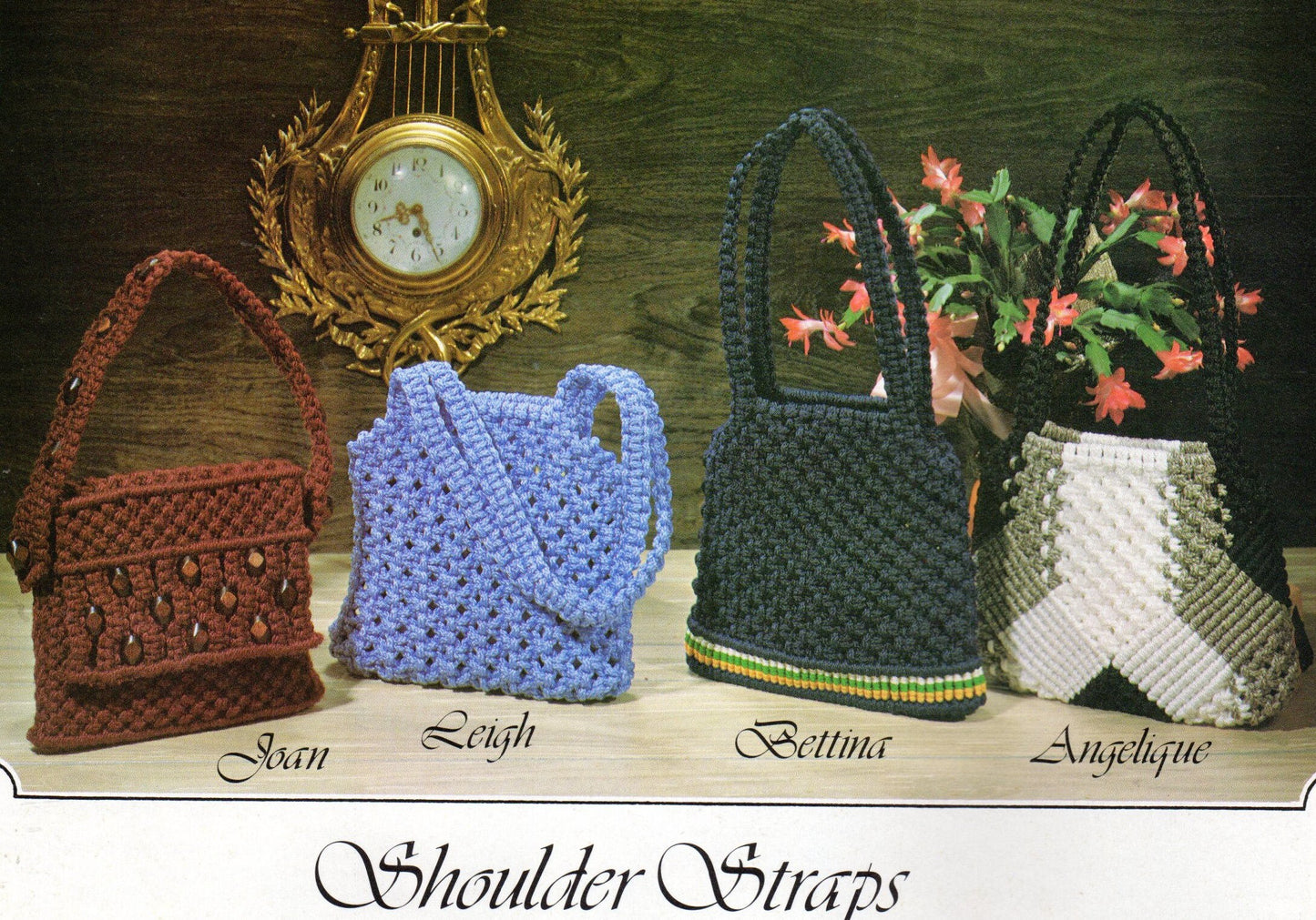 Vintage Macrame Purse Time Pursetime Patterns Book 1970s ALL Purses Cross Body Bags Handbag Clutches PDF Instant Digital Download eBook