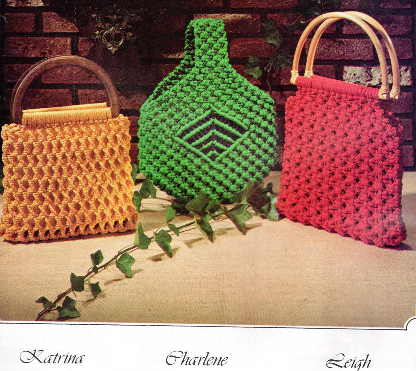 Vintage Macrame Purse Time Pursetime Patterns Book 1970s ALL Purses Cross Body Bags Handbag Clutches PDF Instant Digital Download eBook