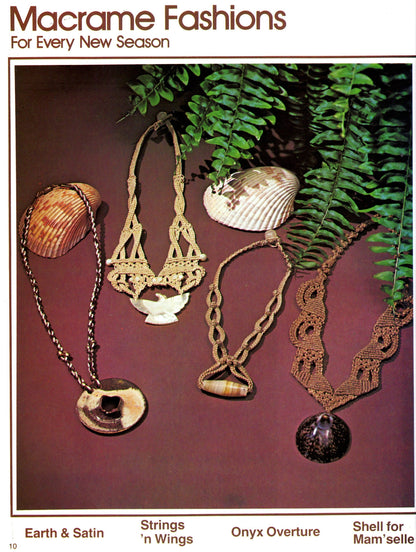 Vintage Macrame For All Seasons Vol III Pattern Book PDF Instant Digital Download 55 Retro Projects 70s Boho Hangings Pot Holders Belts