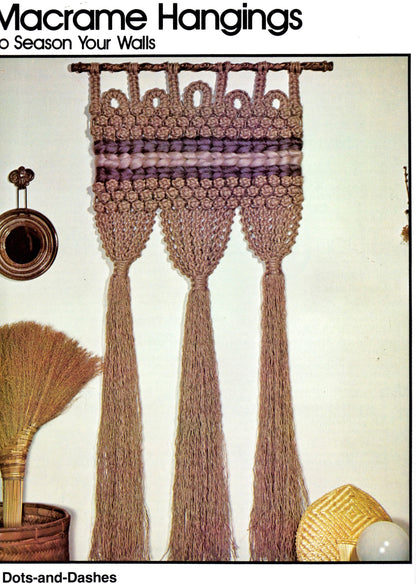 Vintage Macrame For All Seasons Vol III Pattern Book PDF Instant Digital Download 55 Retro Projects 70s Boho Hangings Pot Holders Belts