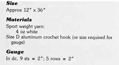 Vintage Crochet Pattern Christmas Tree Table Runner Centerpiece PDF Instant Digital Download Primitive Pines 12x36 5 Ply