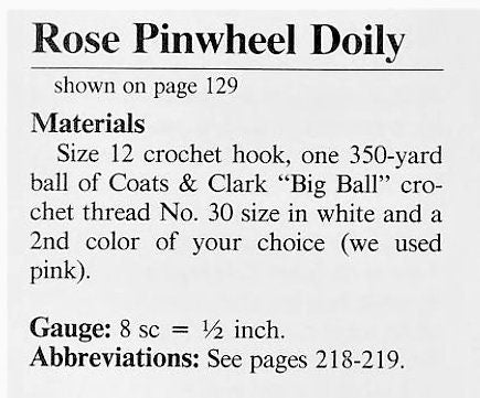 Vintage Thread Crochet Pattern 9" Irish Rose Pinwheel Small Doily PDF Instant Digital Download Pretty Scalloped Flower Wheel Table Mat