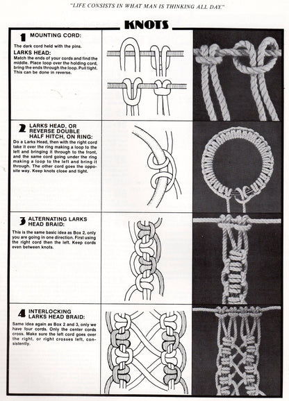 Vintage Julianos Hang It All Book 2 Macrame Patterns eBook PDF Instant Digital Download Ultimate Knot Guide 81 Knots LOTS of Knots 1970s