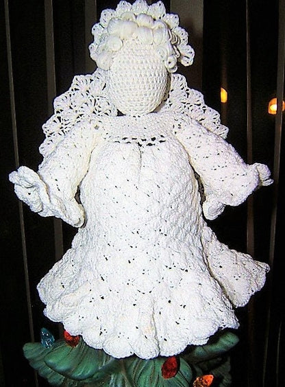 Vintage Crochet Patterns Cotton Thread 9 Lace Victorian Christmas Angel Ornaments Centerpieces Tree Topper PDF Instant Digital Download