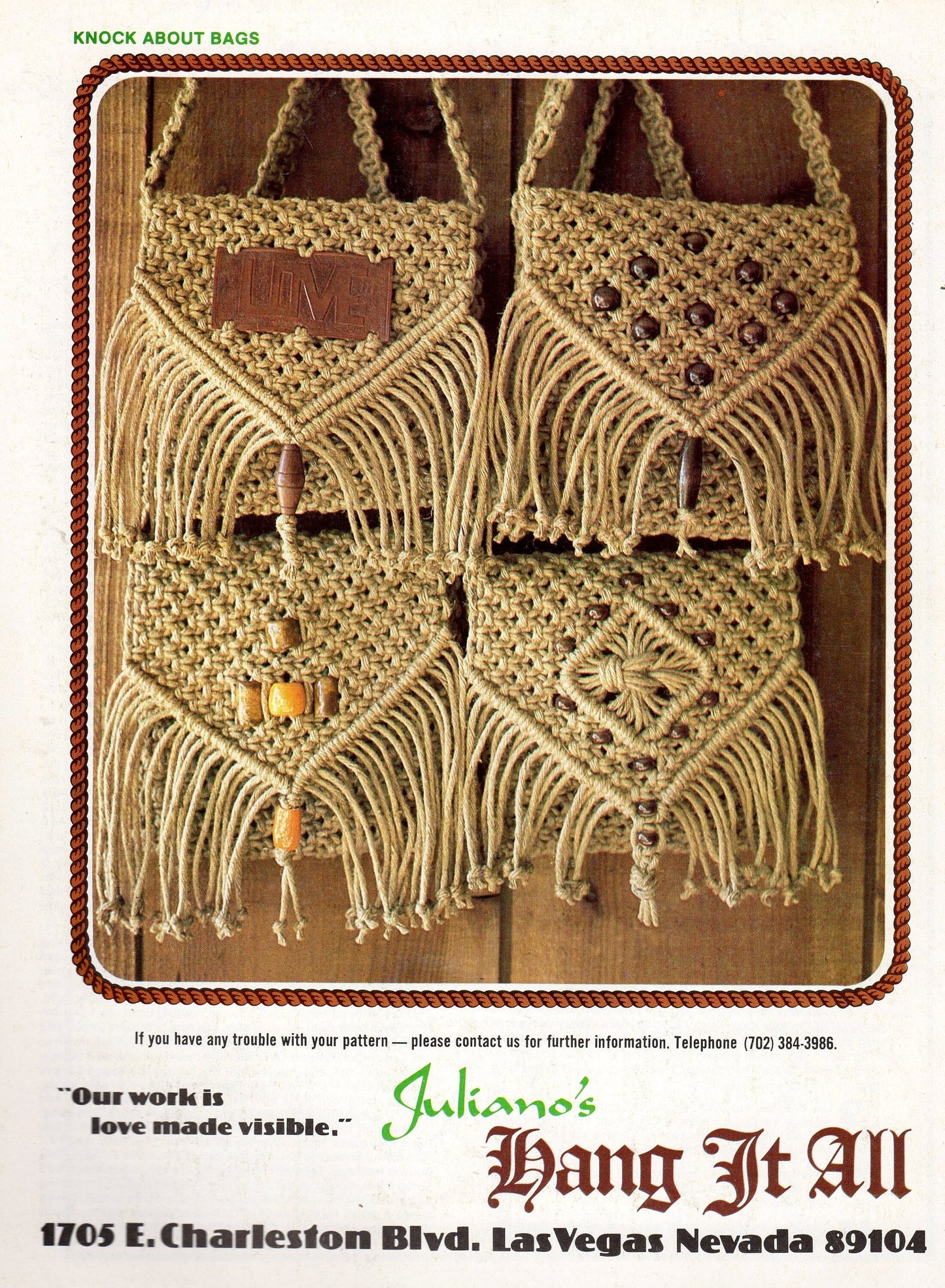 Vintage Julianos Hang It All Book 2 Macrame Patterns eBook PDF Instant Digital Download Ultimate Knot Guide 81 Knots LOTS of Knots 1970s
