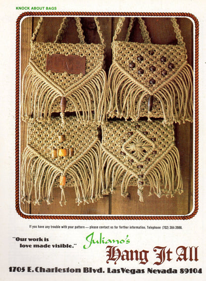 Vintage Julianos Hang It All Book 2 Macrame Patterns eBook PDF Instant Digital Download Ultimate Knot Guide 81 Knots LOTS of Knots 1970s