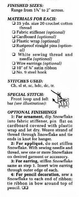 Vintage Crochet Pattern Small Mini Miniature Lace Snowflakes Motifs 24 Designs PDF Instant Digital Download Ornaments Appliques 1-2 Inch