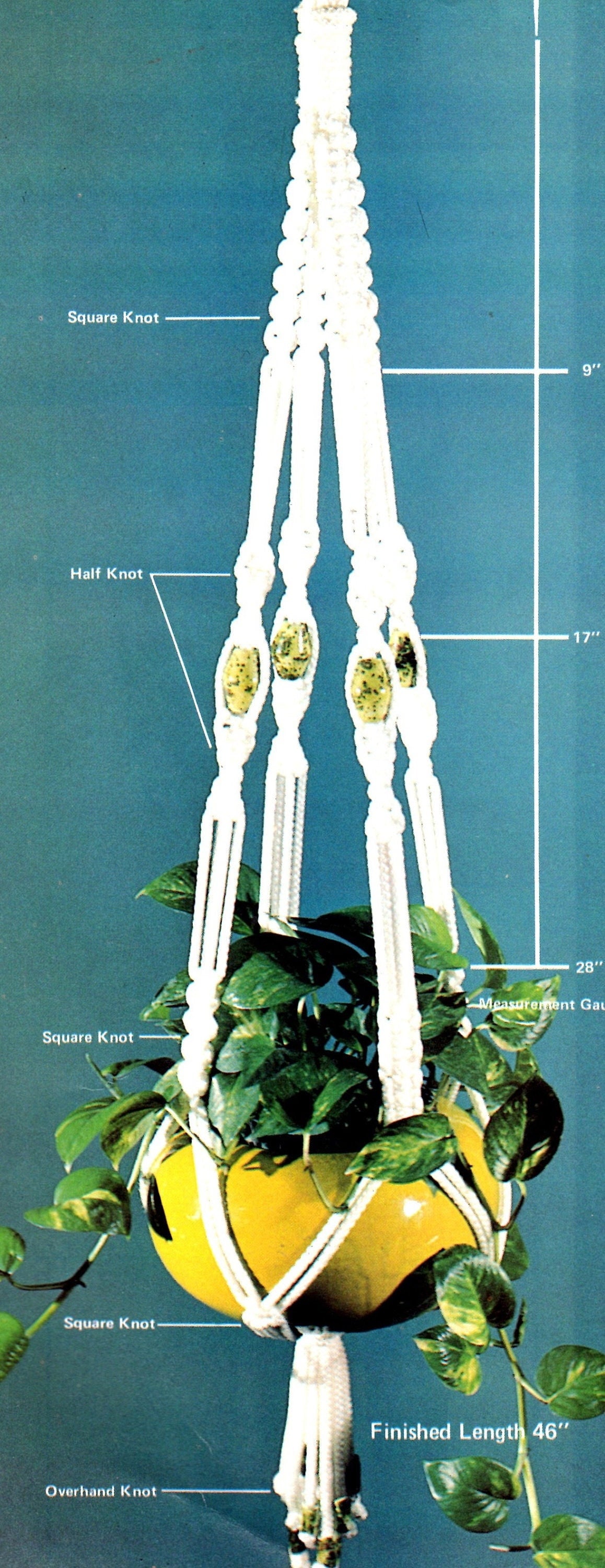 Vintage Easily Done Macrame Using New Fibers Patterns Book Retro 1970s PDF Instant Download Plant Hangers Owl Hangings How To Instructions