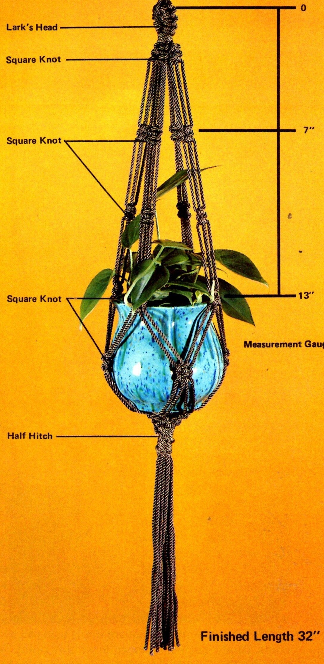 Vintage Easily Done Macrame Using New Fibers Patterns Book Retro 1970s PDF Instant Download Plant Hangers Owl Hangings How To Instructions