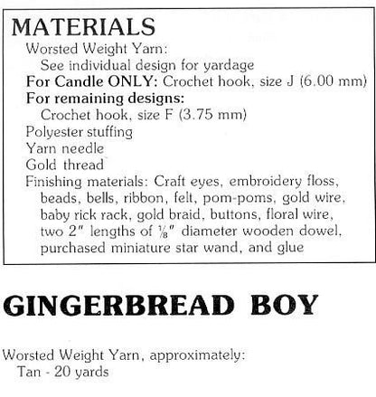 Vintage Crochet Patterns Amigurumi Christmas Ornaments PDF Instant Digital Download Cute Holiday Tree Trim 16 Classic Designs 10 Ply